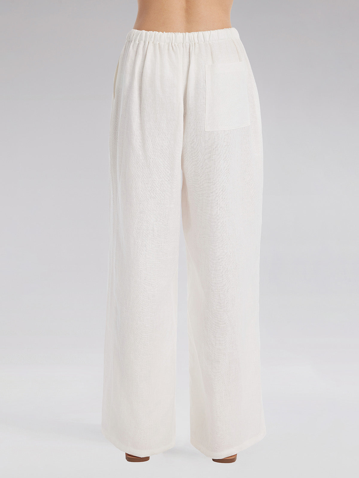 Adjustable Linen Straight Pants - Star Queen
