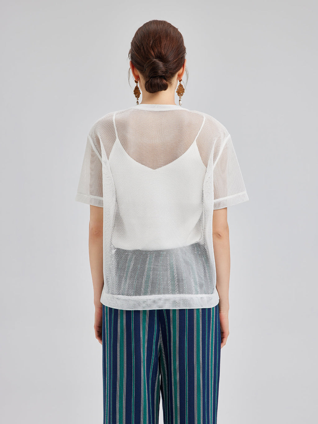 3D Floral Embroidered T-Shirt